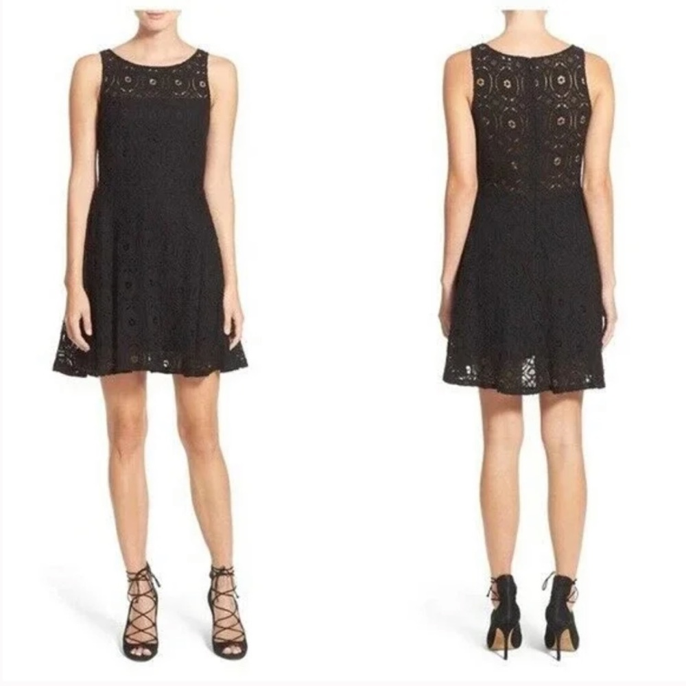 BB Dakota Renley Lace Fit & Flare Dress Size 4